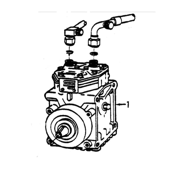 Aftermarket AC Compressor Fits Ford Fits New Holland Tractor 530A 550 555 5600 5 D7NN19D623A - main